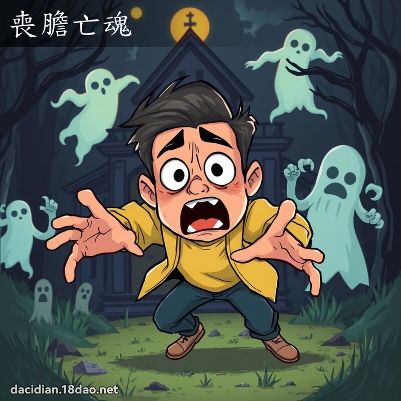 喪膽亡魂 - 國語大辭典配圖