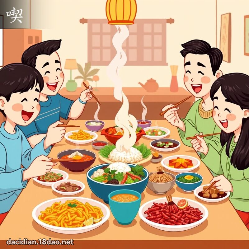 喫 - 國語大辭典配圖