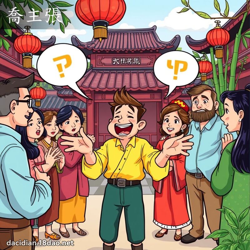 喬主張 - 國語大辭典配圖