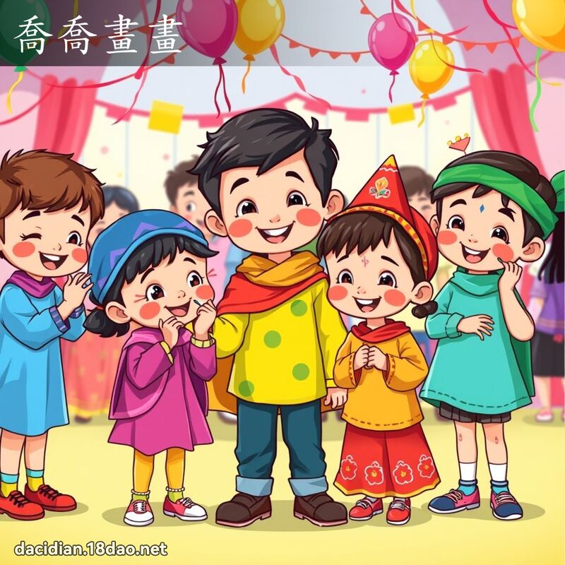 喬喬畫畫 - 國語大辭典配圖