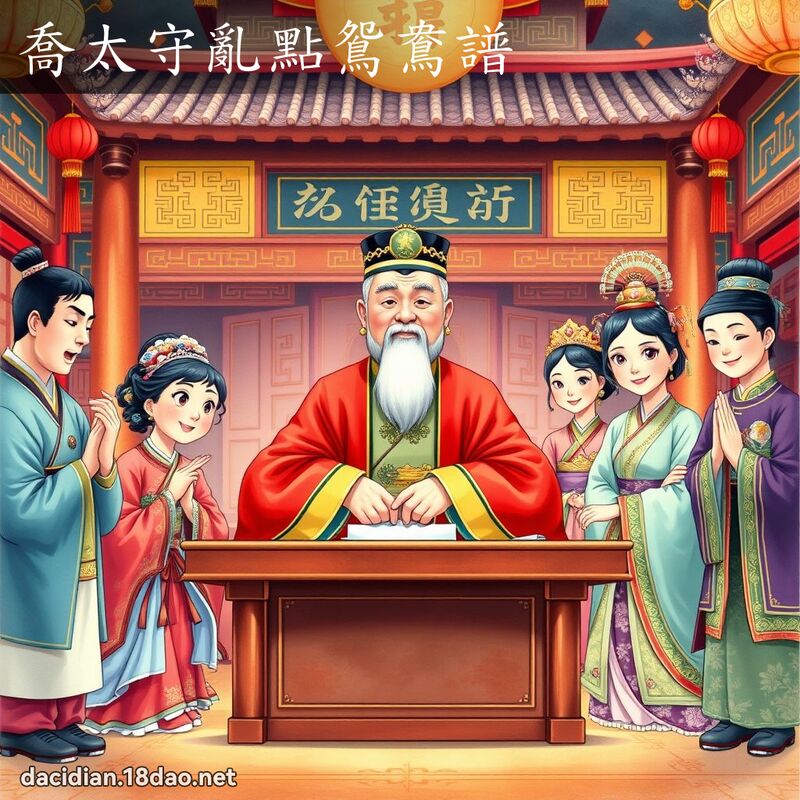 乔太守乱点鸳鸯谱 - 国语大辞典配图