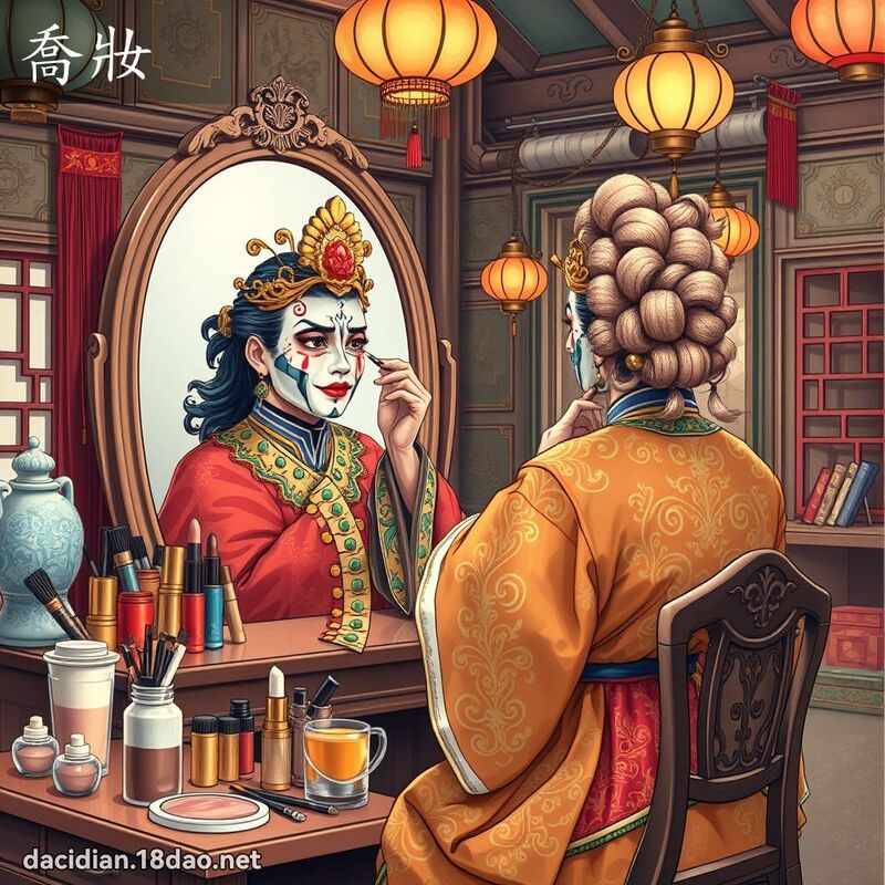 乔妆 - 国语大辞典配图