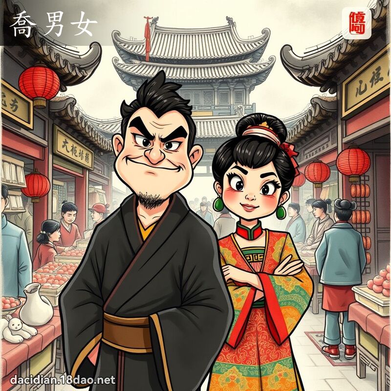 喬男女 - 國語大辭典配圖