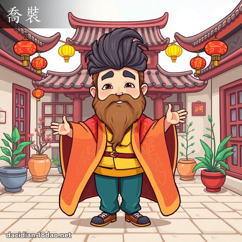 喬裝 - 國語大辭典配圖