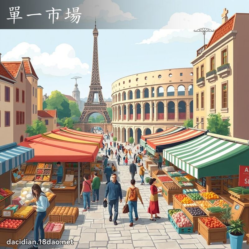 单一市场 - 国语大辞典配图