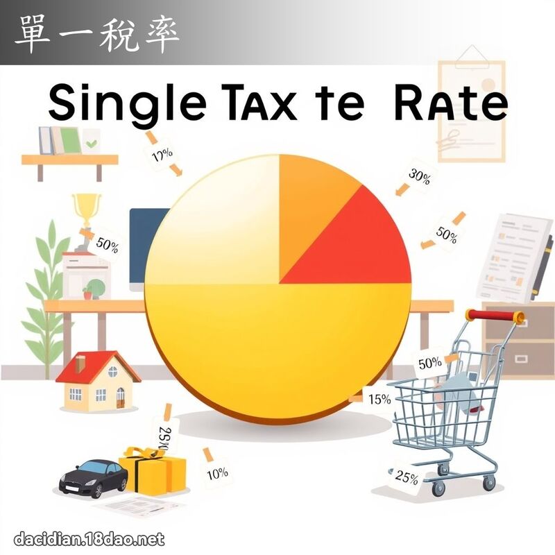 单一税率 - 国语大辞典配图