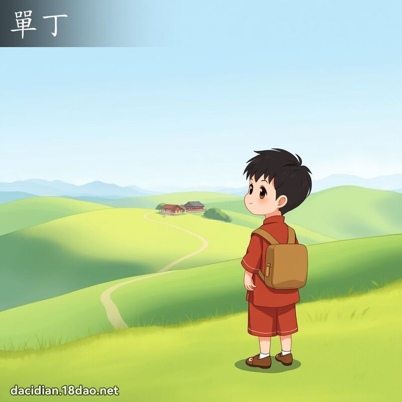 单丁 - 国语大辞典配图