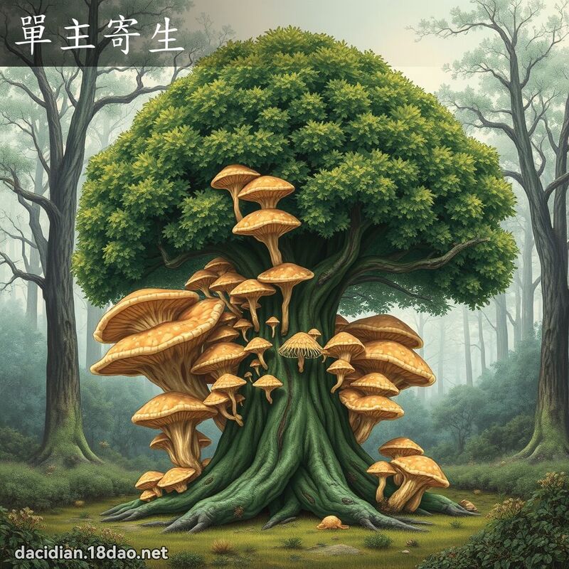 單主寄生 - 國語大辭典配圖