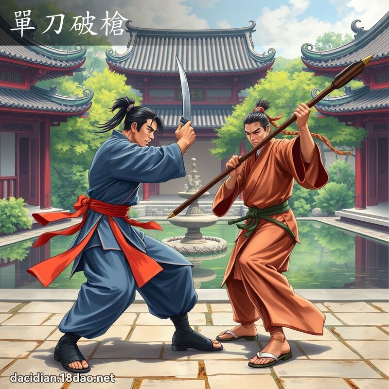 單刀破槍 - 國語大辭典配圖