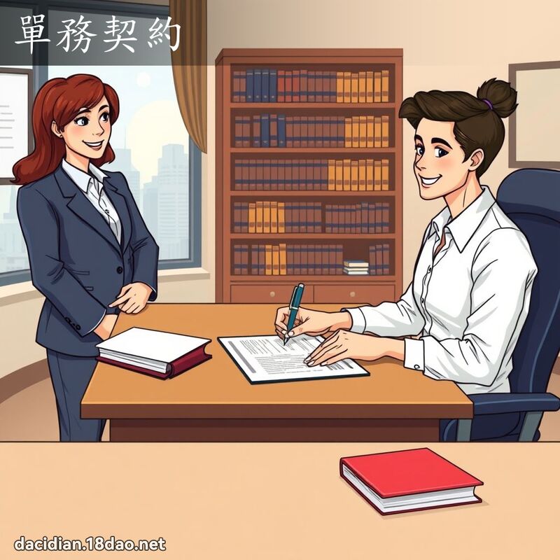單務契約 - 國語大辭典配圖