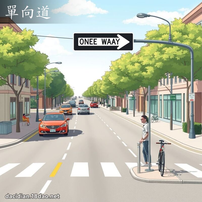單向道 - 國語大辭典配圖