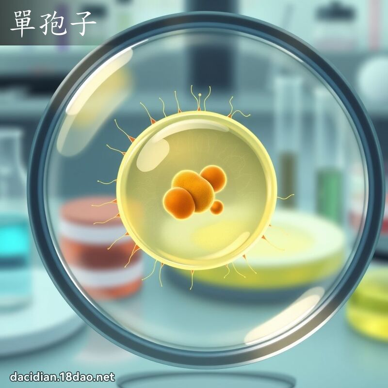 單孢子 - 國語大辭典配圖