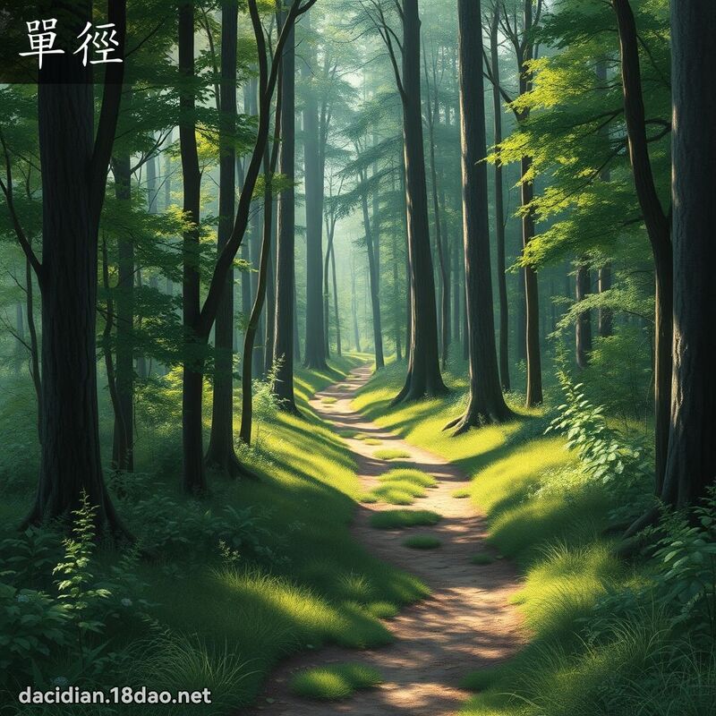 單徑 - 國語大辭典配圖