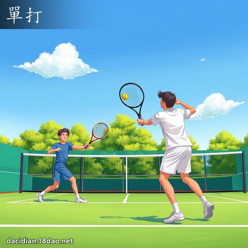 单打 - 国语大辞典配图