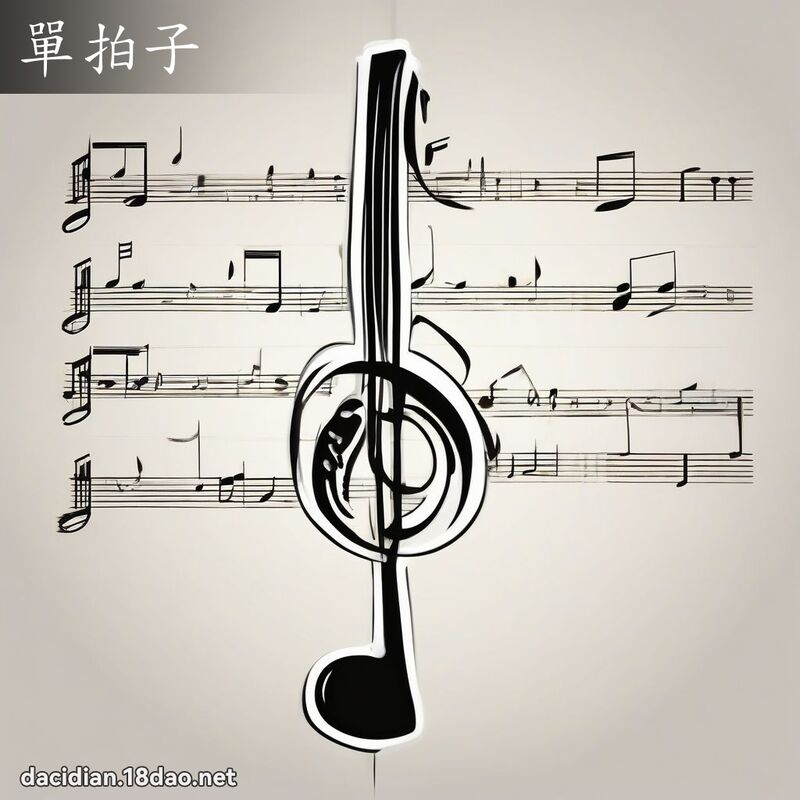 單拍子 - 國語大辭典配圖