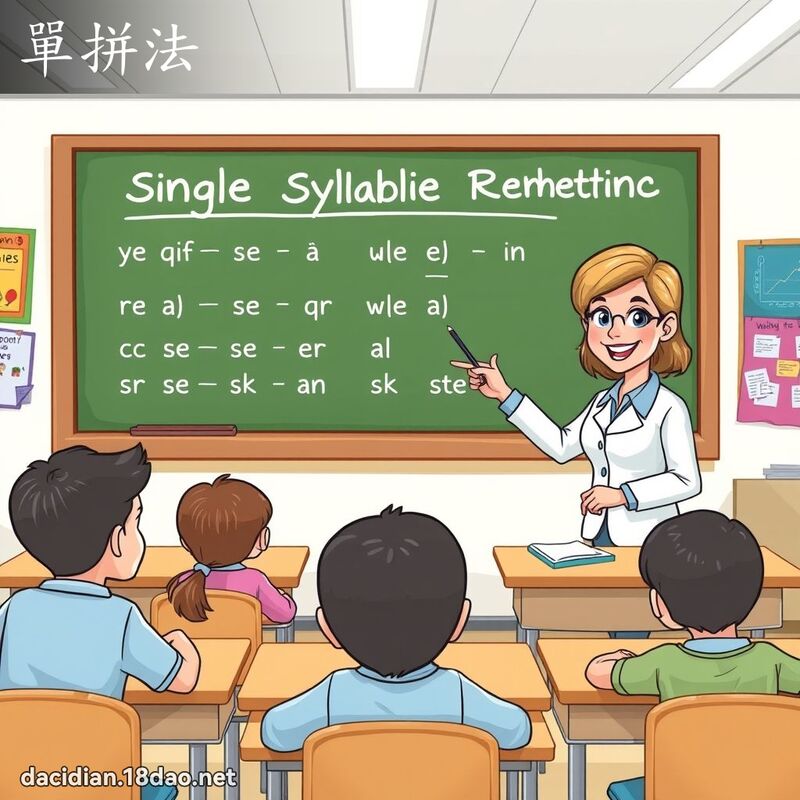 單拼法 - 國語大辭典配圖