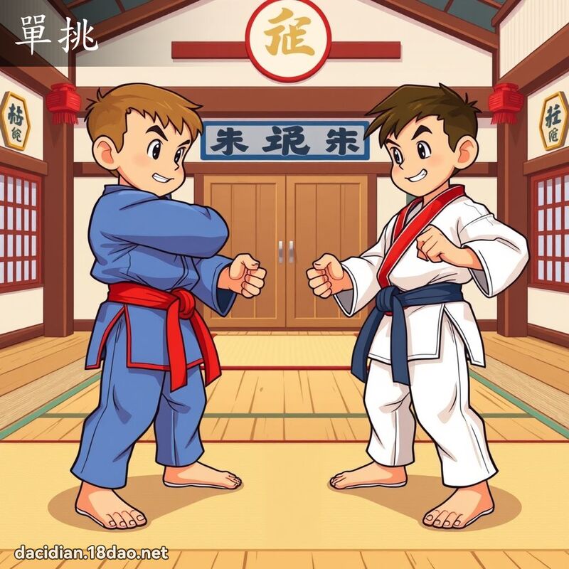 單挑 - 國語大辭典配圖