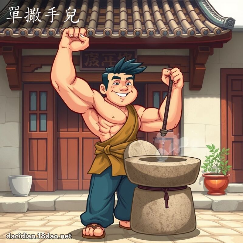 單撒手兒 - 國語大辭典配圖
