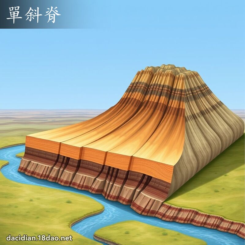 单斜脊 - 国语大辞典配图