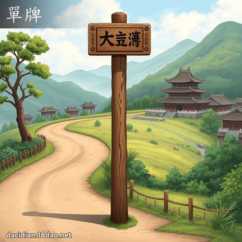 單牌 - 國語大辭典配圖