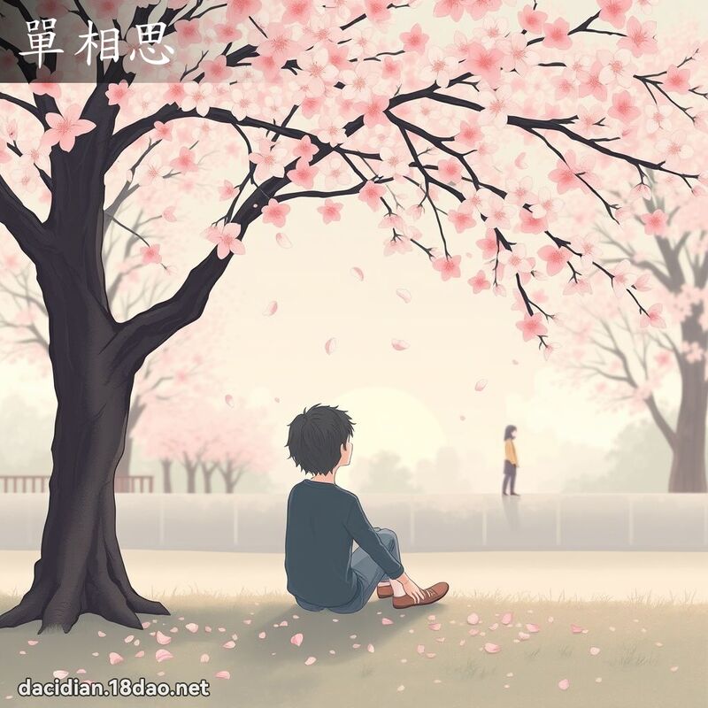 單相思 - 國語大辭典配圖