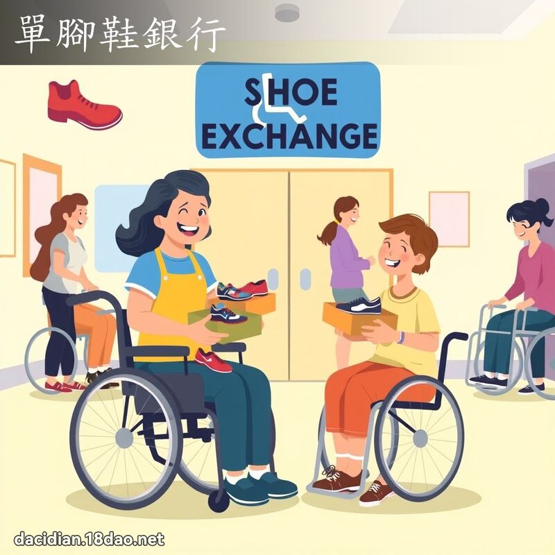 單腳鞋銀行 - 國語大辭典配圖