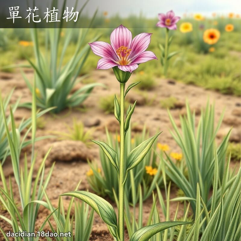 單花植物 - 國語大辭典配圖