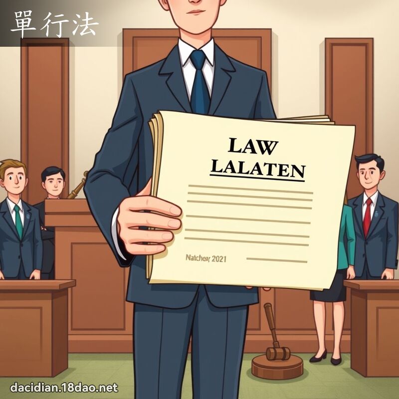 單行法 - 國語大辭典配圖