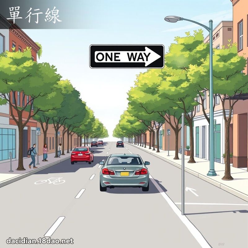 單行線 - 國語大辭典配圖