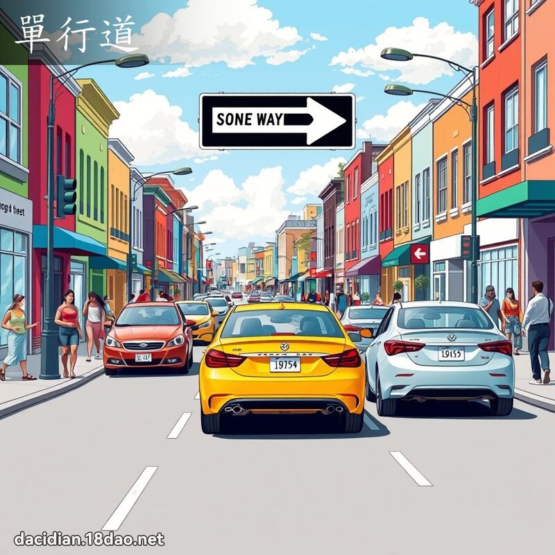 單行道 - 國語大辭典配圖