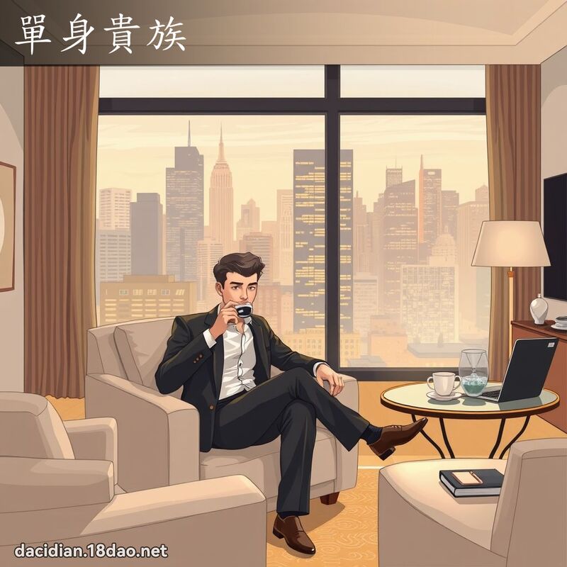 單身貴族 - 國語大辭典配圖