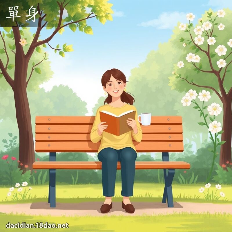 單身 - 國語大辭典配圖