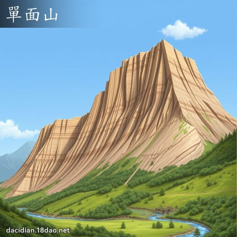 单面山 - 国语大辞典配图