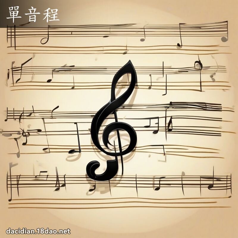单音程 - 国语大辞典配图