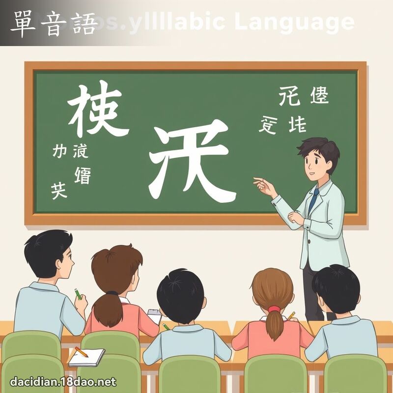 單音語 - 國語大辭典配圖