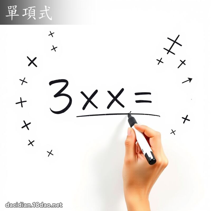 單項式 - 國語大辭典配圖