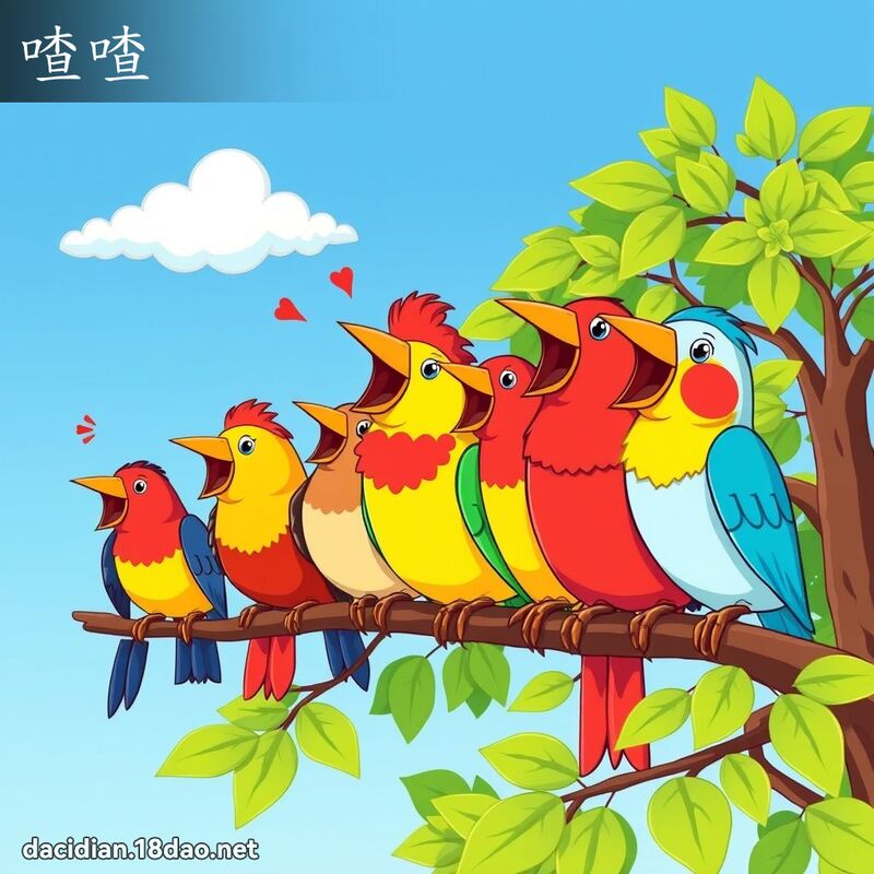 喳喳 - 国语大辞典配图