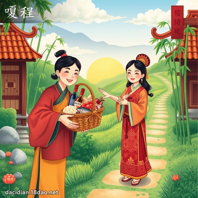 嗄程 - 國語大辭典配圖