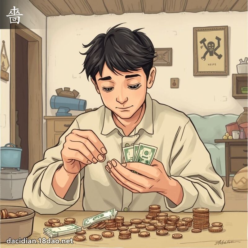 嗇 - 國語大辭典配圖
