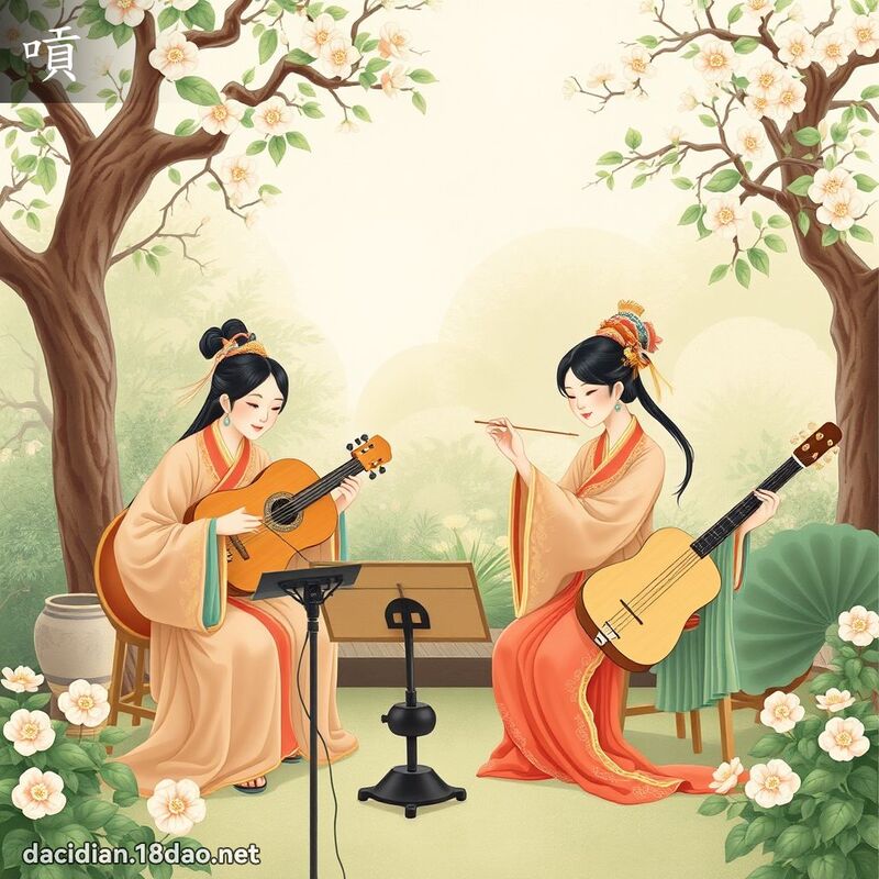 嗊 - 国语大辞典配图