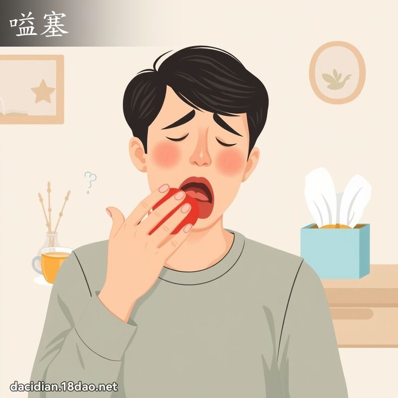 嗌塞 - 國語大辭典配圖