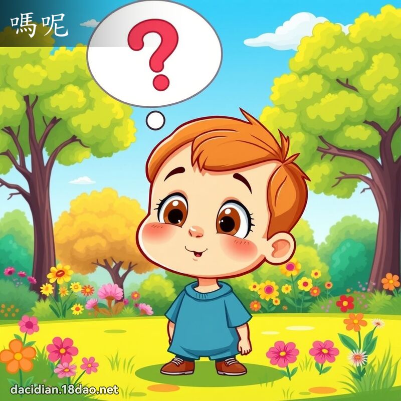 嗎呢 - 國語大辭典配圖