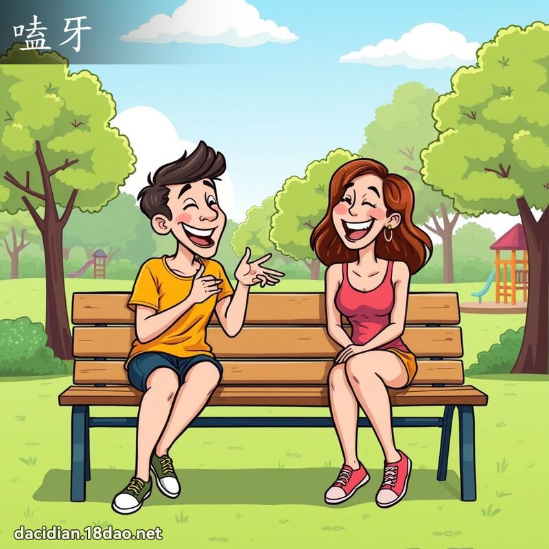 嗑牙 - 国语大辞典配图