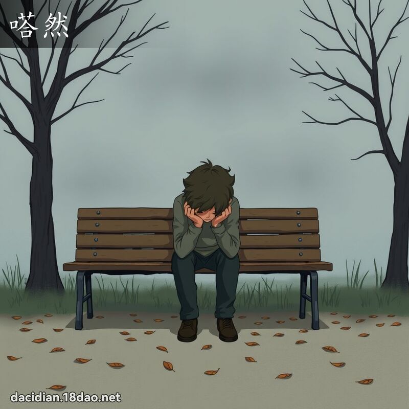 嗒然 - 國語大辭典配圖