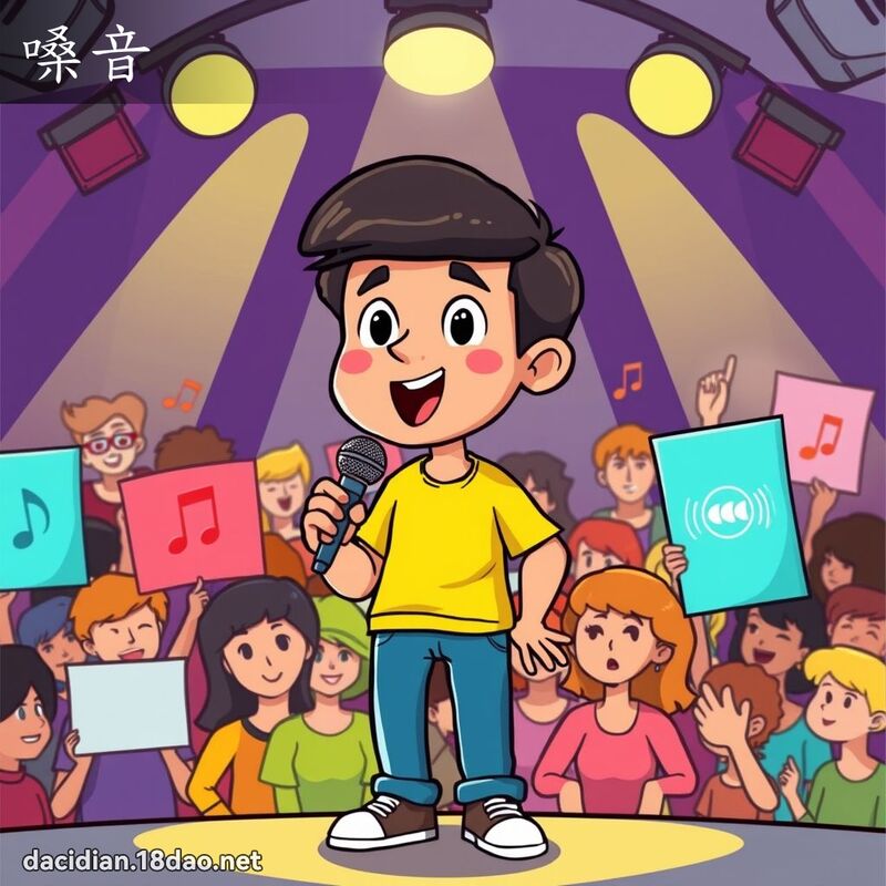 嗓音 - 國語大辭典配圖