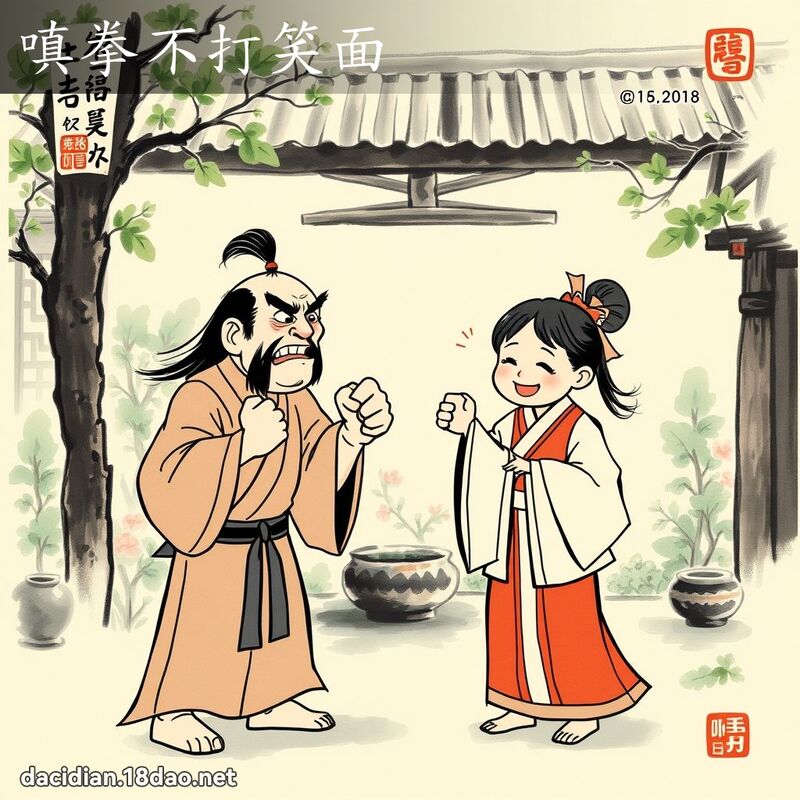 嗔拳不打笑面 - 國語大辭典配圖