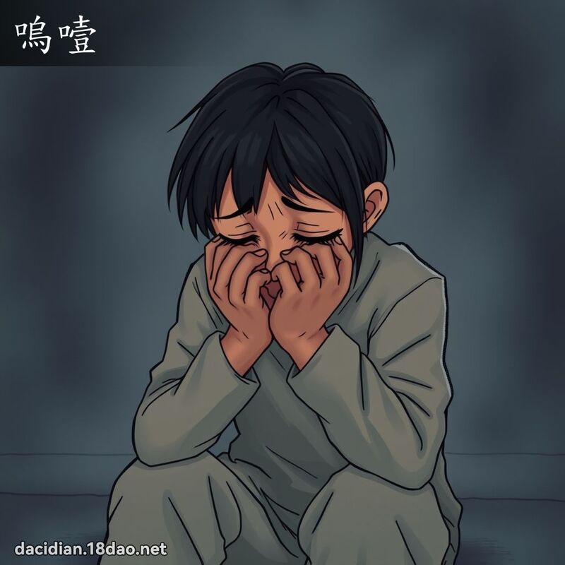 呜噎 - 国语大辞典配图