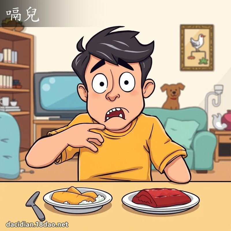 嗝儿 - 国语大辞典配图