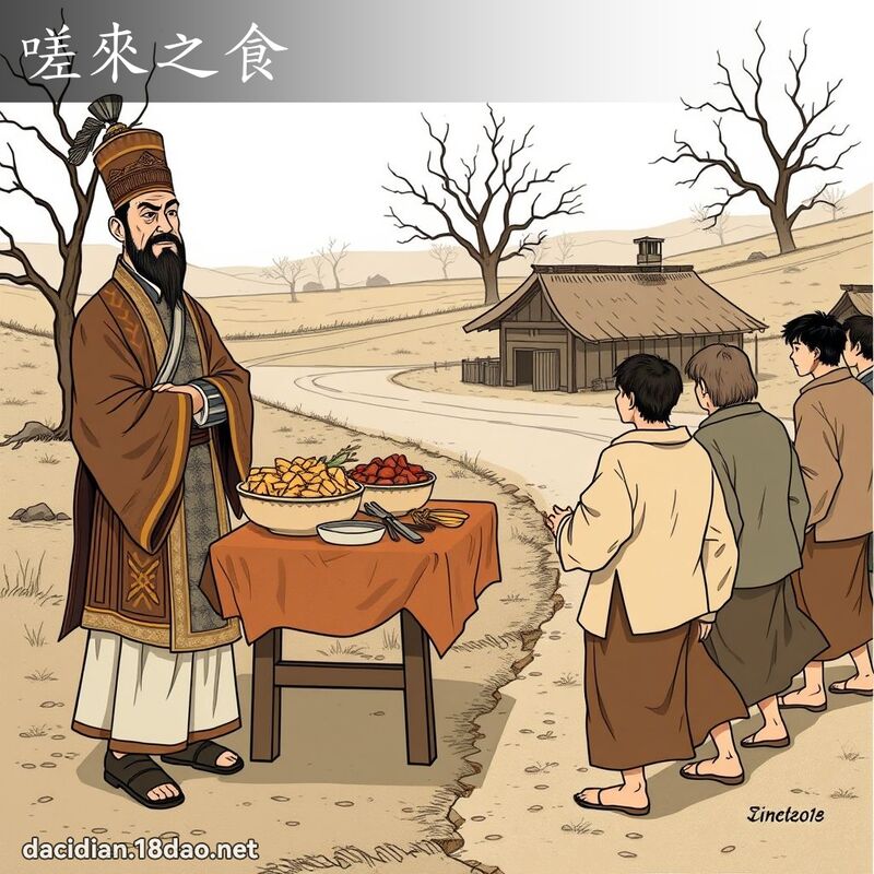 嗟來之食 - 國語大辭典配圖