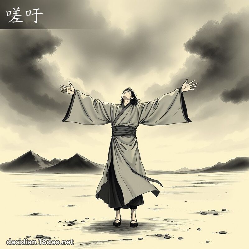 嗟吁 - 國語大辭典配圖